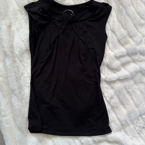 INC International Concepts Black Sleeveless Tank Sz M - Picture 2 of 9